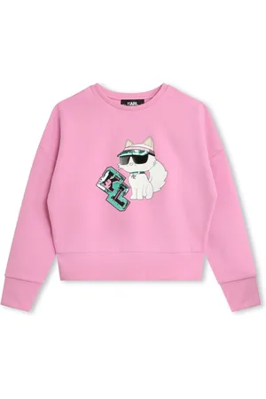 Karl Lagerfeld Choupette-print cotton sweatshirt