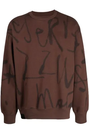 Izzue Graphic-print jersey-texture sweatshirt