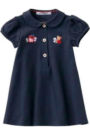 Familiar Embroidered-detail cotton dress