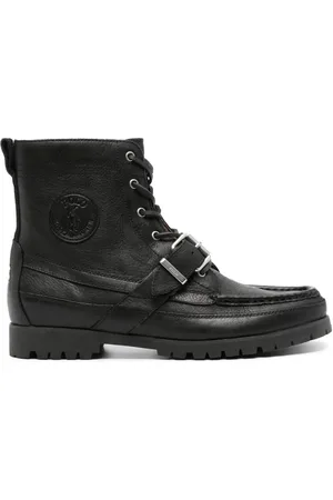 Grey and black outlet polo boots