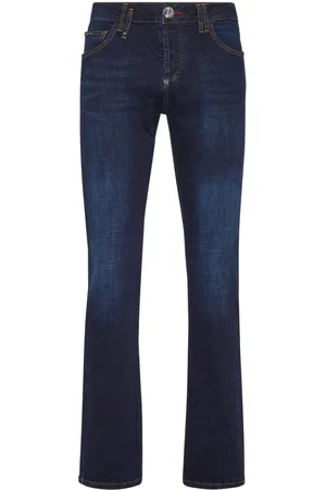 Philipp Plein Supreme Iconic low-rise straight-leg jeans