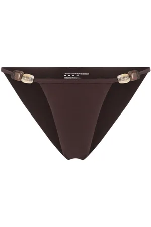 V Shape Bikini Bottom Brown