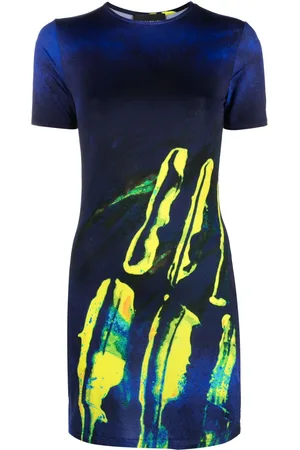 Louisa Ballou Double-ring graphic-print minidress