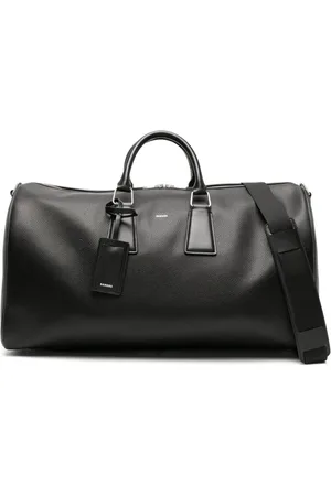 Sandro Metallic-logo luggage bag