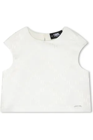 Karl Lagerfeld Monogram-pattern sleeveless top