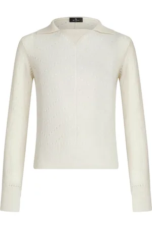 Etro Perforated-detail wool jumper