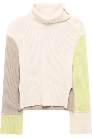 Simkhai Flores colour-block ribbed-knit jumper