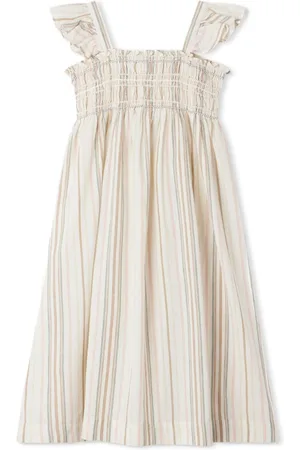 BONPOINT Alexandra striped cotton dress