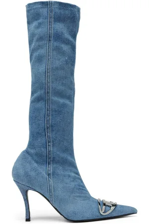 Blue High Boots - Etsy