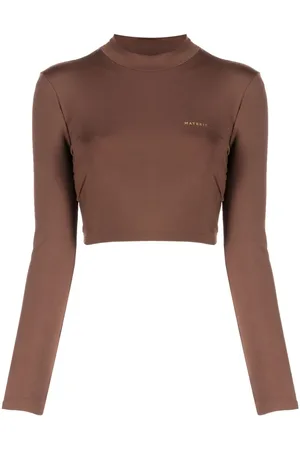 MATÉRIEL by Aleksandre Akhalkatsishvili Laminated-logo roll-neck top