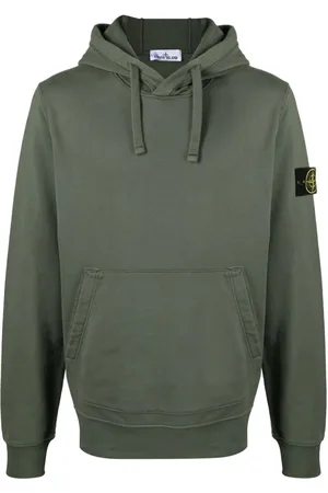 Stone Island Compass-badge cotton hoodie