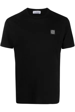 Stone Island Logo-patch cotton T-shirt