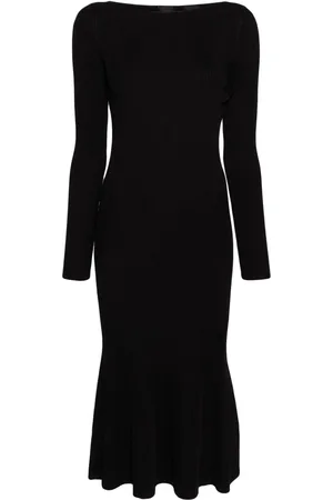 Pinko Ribbed-knit mermaid dress