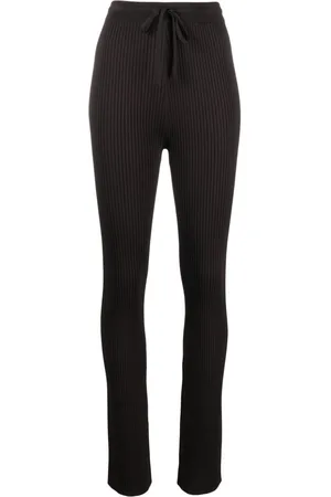 Nanushka Cornelie ribbed slight-flare trousers