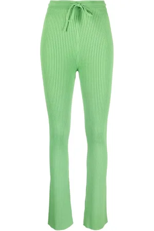 Nanushka Cornelie ribbed-knit flared trousers