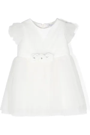 MONNALISA Pliss?? tulle flared dress