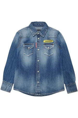 Dsquared2 Press-stud fastening denim shirt
