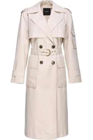Pinko Belted cotton-blend trench coat