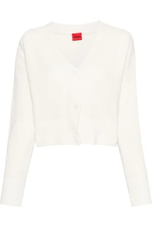HUGO BOSS Ribbed-knit cardigan