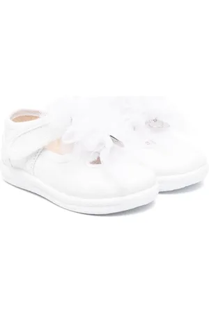 MONNALISA Ruffled touch-strap ballerinas