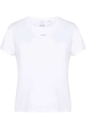 Pinko Logo-print cotton T-shirt