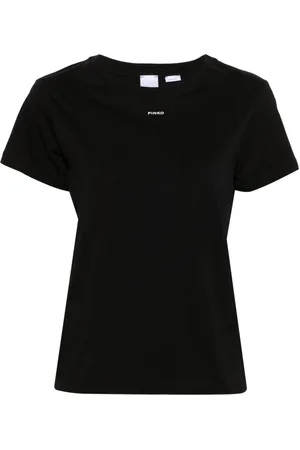 Pinko Logo-print cotton T-shirt