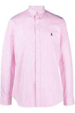 Ralph Lauren Embroidered-logo striped shirt