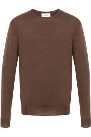 LARDINI Crew neck wool-blend jumper