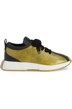 Giuseppe Zanotti Ferox snakeskin-effect panelled sneakers