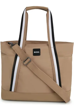 HUGO BOSS Logo-appliqu?? canvas changing bag