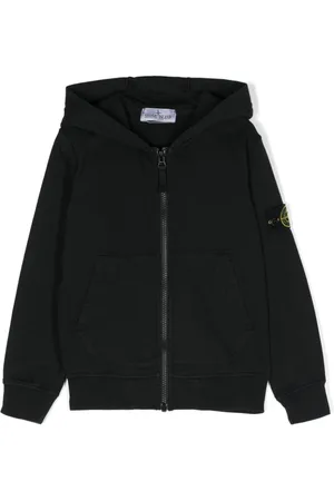 Stone Island Compass-patch hooded jacket