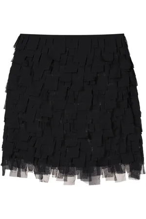 Gloria Coelho Layered high-waisted skirt
