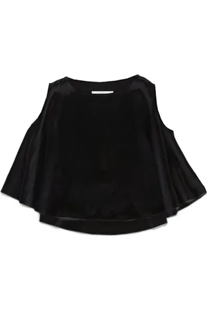 Maison Margiela Logo-embroidered sleeveless shirt