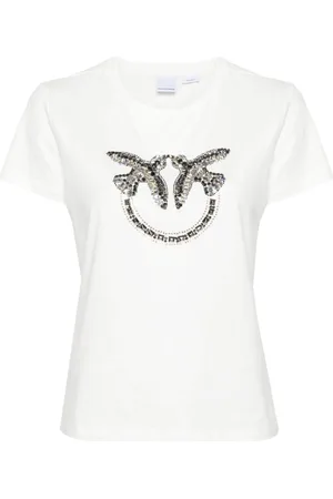 Pinko Love Birds cotton T-shirt