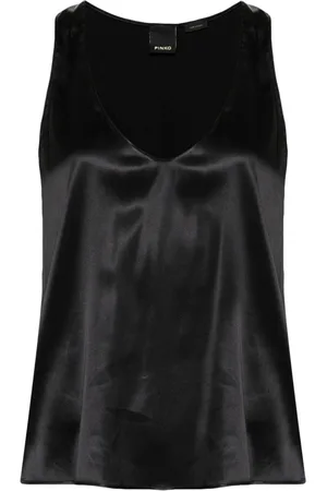 Pinko Sleeveless stretch-silk top