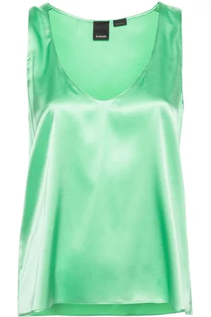 Pinko Sleeveless stretch-silk top
