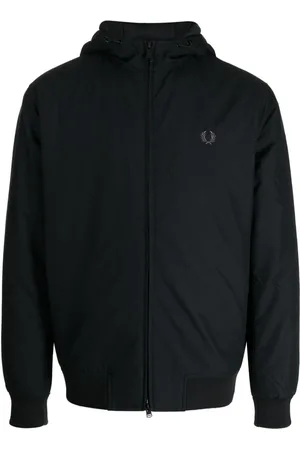 Fred Perry Stockport hooded parka jacket in black | ASOS