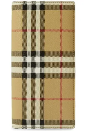Burberry Vintage check leather wallet