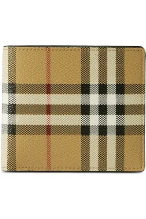 Burberry Vintage Check bifold leather wallet