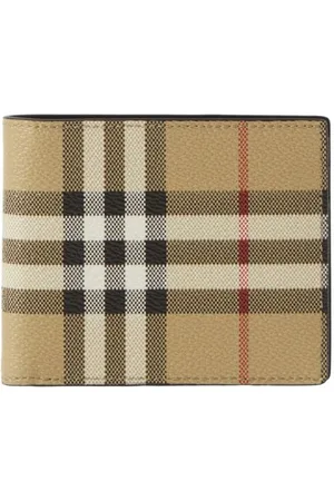 Burberry Vintage Check leather bifold wallet