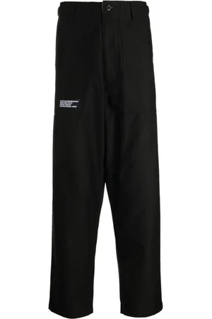 Izzue Logo-patch straight trousers