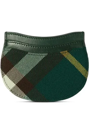 Burberry Rocking Horse checkered leather cardholder