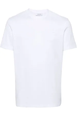 Salvatore Ferragamo Logo-patch cotton T-shirt