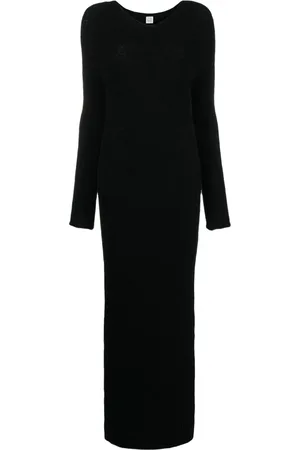 Totême Ribbed wool-blend dress