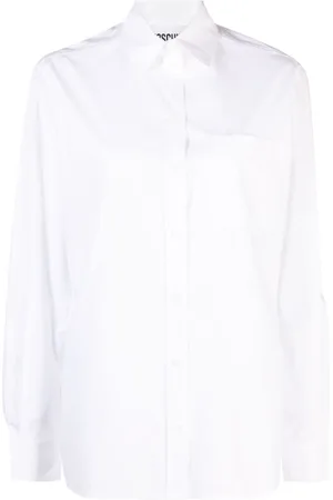 Moschino Logo-print poplin shirt