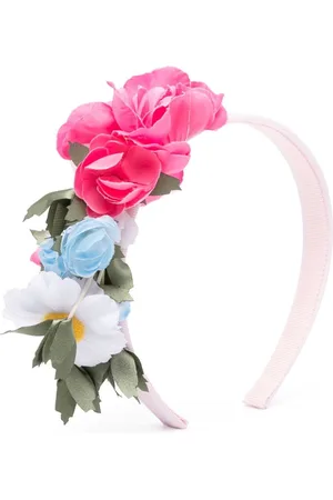 MONNALISA Faux-flower slip on-style head band