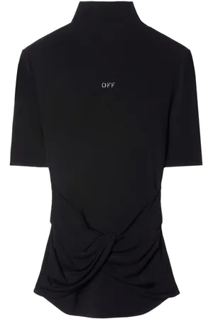 OFF-WHITE Logo-print twisted top