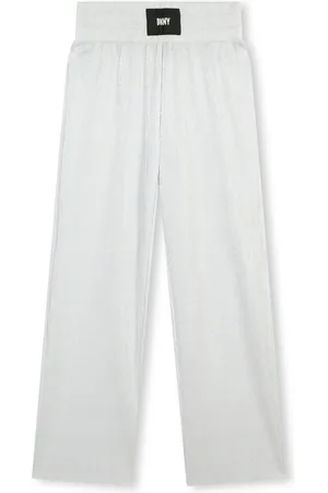 DKNY Logo-appliqu?? wide-leg trousers