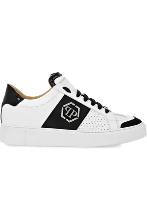 Philipp Plein Hexagon low-top leather sneakers