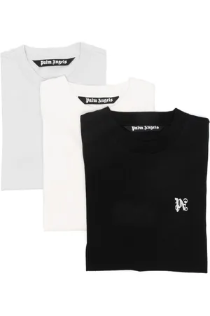 Palm Angels Monogram-embroidered T-shirt (pack of three)